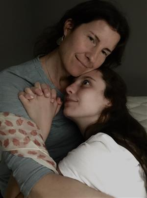 woman and her daughter 